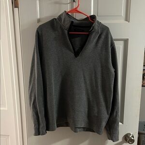 Banana Republic Factory Men's Gray Zip-Up Sweater